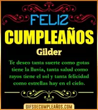 Frases de Cumpleaños Gilder